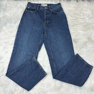 Everlane Women’s Blue The 90s‎ Way-High Straight Leg Jean W25 Long/L29